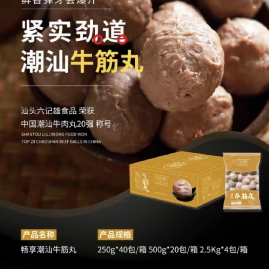 郑州六记雄潮汕牛筋丸和牛肉丸