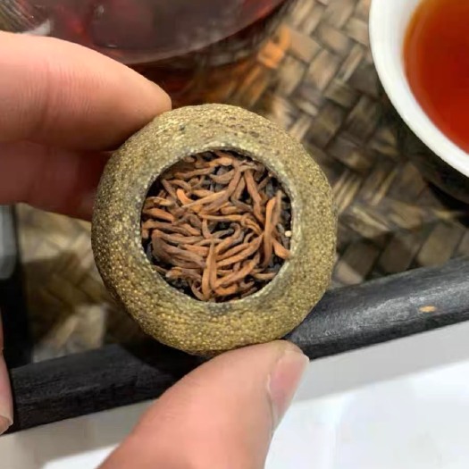 江门新会梅江小青柑柑普茶(八年宫廷普洱茶)