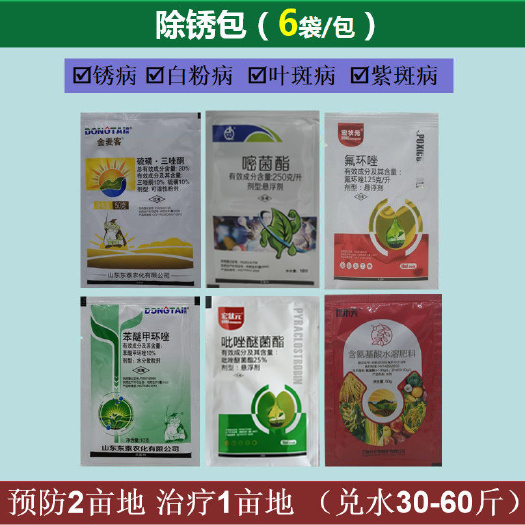 荥阳市三唑酮  杀菌剂  大蒜锈病特药套餐 白粉病锈病叶枯病紫斑病