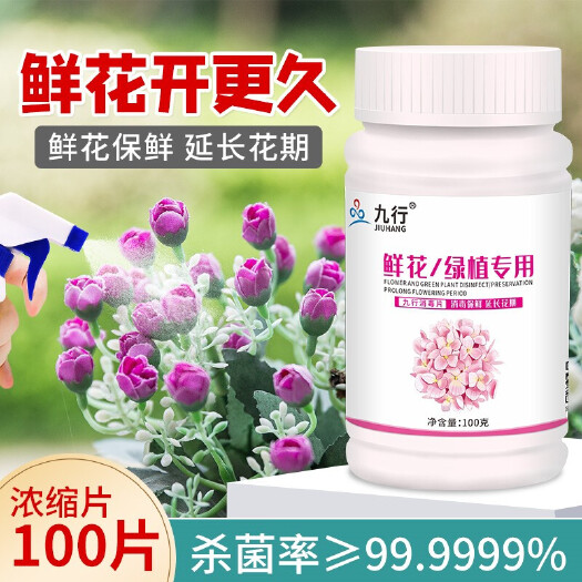 广州养花84除菌切花延长花期鲜花绿植消毒花卉水消毒液片除臭保鲜剂