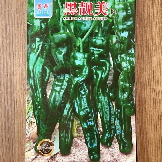 萧县黑靓美薄皱皮辣椒种子四季盆栽地栽菜园阳台增产园艺农家蔬菜种子