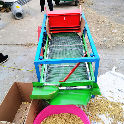 曲阜市家用双层粮食震动筛 小型电动谷物除杂机 大功率高粱清杂机
