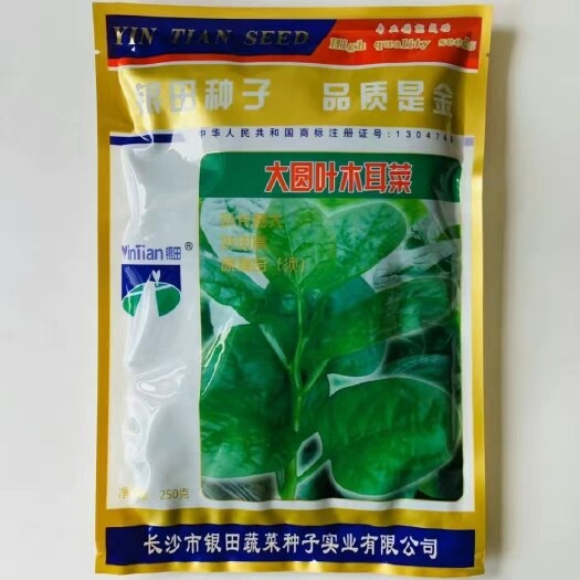 大圆叶木耳菜种子中晚熟品种耐热耐湿茎叶肥嫩柔软多汁品质好