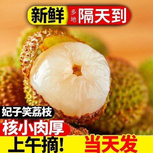 长沙妃子笑荔枝当季新鲜水果黑叶白糖罂桂味糯米糍海南广东高州鲜荔枝