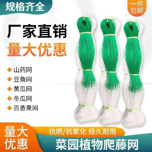 无棣县植物爬藤网攀爬瓜网山药豆角豇豆黄瓜苦瓜丝瓜吊瓜百香果种植网