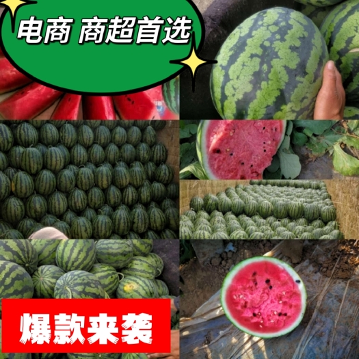 昌乐县甜王西瓜，个大瓤红，皮薄汁甜，量大优惠