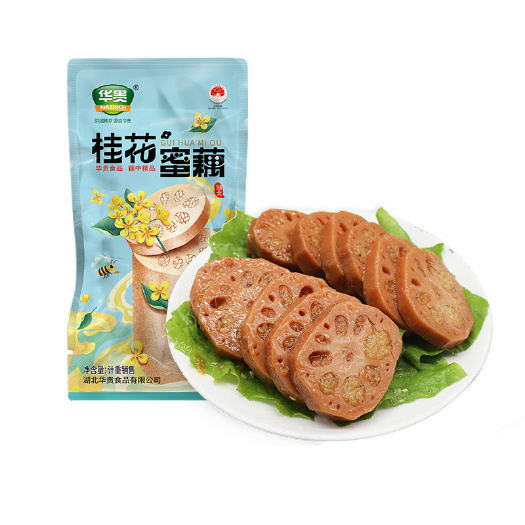 洪湖农家桂花蜜藕500g 洪湖莲藕糯米藕蜜汁莲藕糖藕熟食包邮