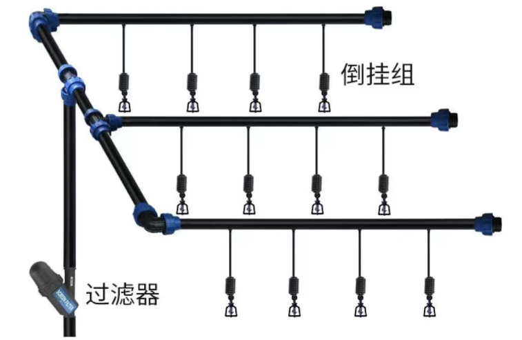 大棚吊挂微喷头大棚倒挂浇水雾化喷头旋转喷头