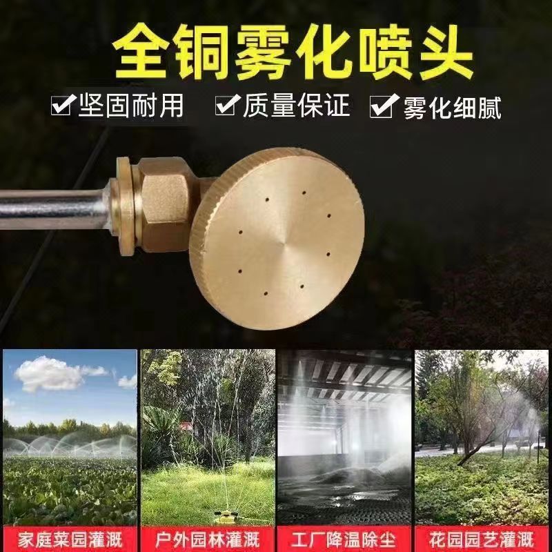 電動(dòng)噴霧器噴頭八孔農(nóng)藥打藥噴頭通用型農(nóng)用高壓純銅加厚細(xì)膩霧化