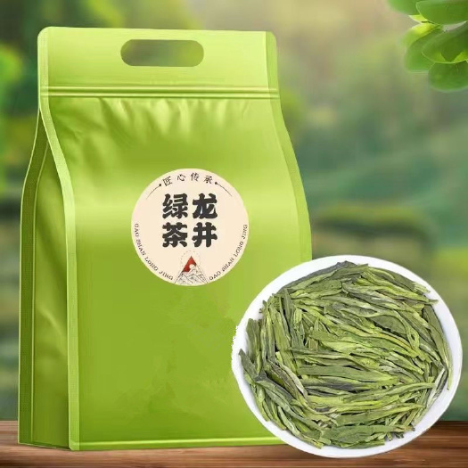 沛县龙井茶叶 2023新茶一级雨前春茶豆香型嫩芽浓香型袋装