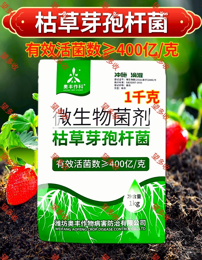 奥丰400亿枯草芽孢杆菌 生根育苗改土防病抗重茬