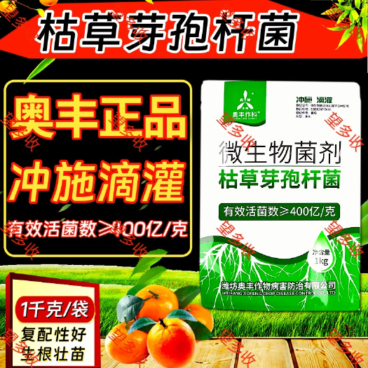 潍坊奥丰400亿枯草芽孢杆菌土壤微生物菌剂高活菌