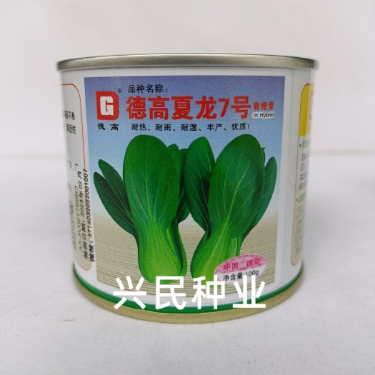 华容县德高夏龙7号青梗菜种子杂交耐热耐雨水青菜籽抗病四季蔬菜种菜农
