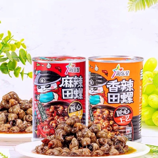 郑州【海乐星】香辣田螺360g麻辣海鲜即食螺丝徽山湖特产螺狮