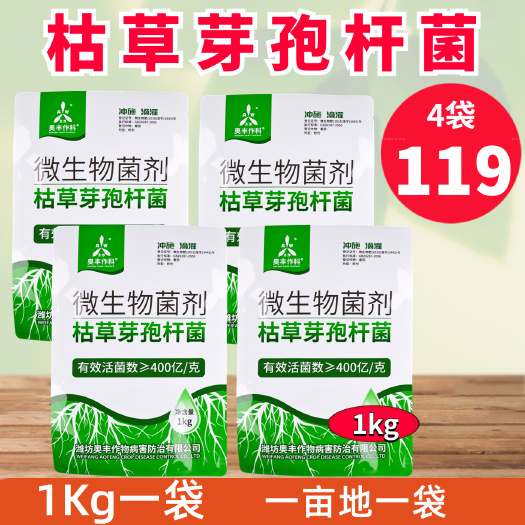 潍坊土壤微生物菌剂  枯草芽孢杆菌1kg  400亿/克活菌 补