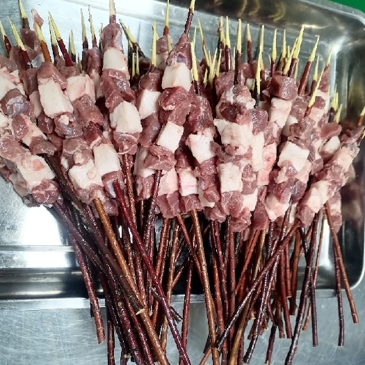 内蒙精品大块羊肉串、红柳枝羊肉串