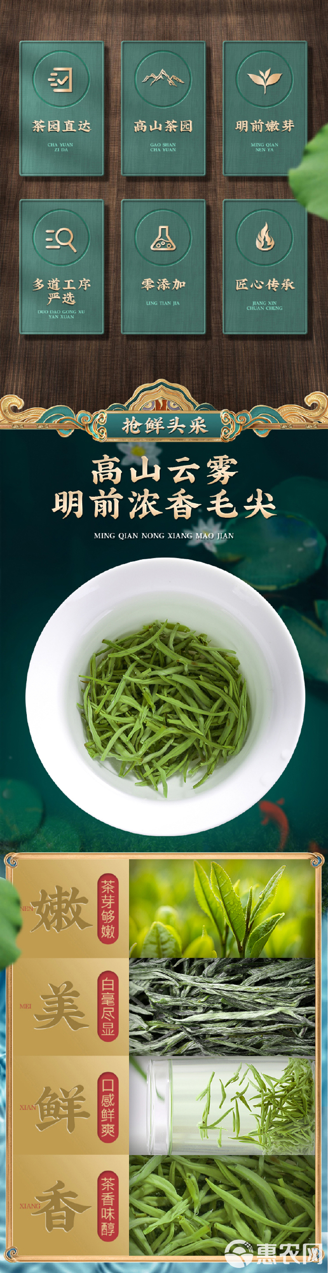 2024新茶毛尖茶叶品质明前嫩芽浓香型绿茶散装毛尖茶500g