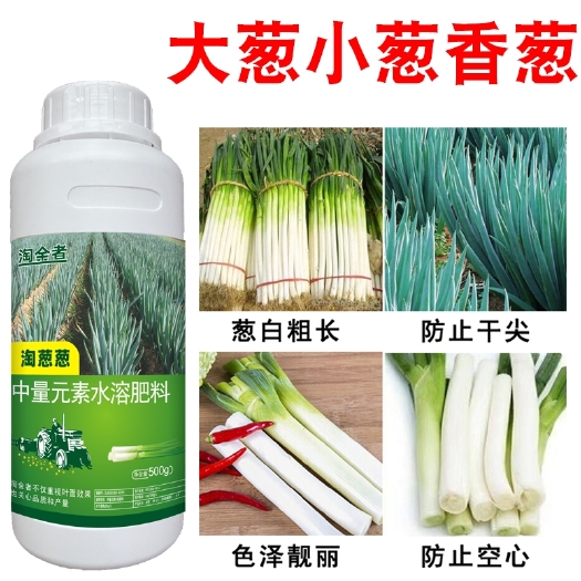 长沙大葱专用水溶肥料香葱小葱专用叶面肥促长防干尖葱白长粗液体肥料