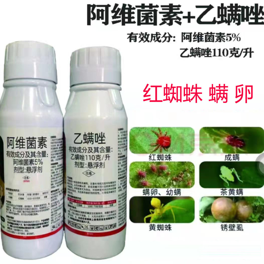 阿维螺螨酯 红蜘蛛 黄蜘蛛 白蜘蛛 成螨 卵果树蔬菜