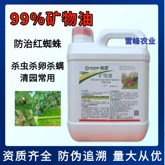 99%矿物油杀柑橘树红蜘蛛月季红蜘蛛杀虫杀螨剂清园农药