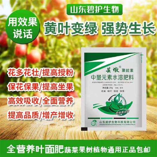 济宁碧护叶面肥植物生长素微量元素叶面喷施肥黄叶变绿保花保果