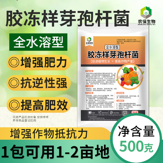 北海全水溶胶冻样芽孢杆菌改良土壤解磷解钾促进植物生长
