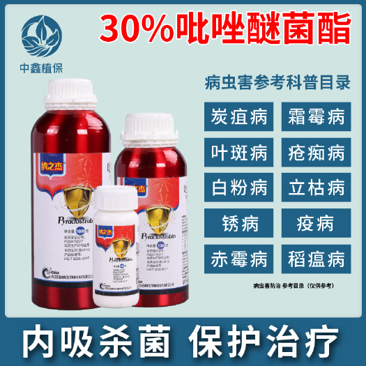 30%吡唑醚菌酯 纳之杰白粉病炭疽病叶斑病花卉蔬菜果树农药杀