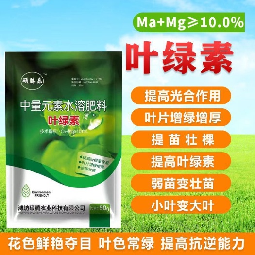 玉林叶绿素中量元素水溶肥小叶变大叶黄叶变绿叶增加光合作用
