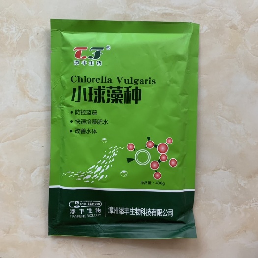 小球藻种水产养殖鱼虾蟹贝快速肥水培藻改良水质调水绿水爽嫩活水