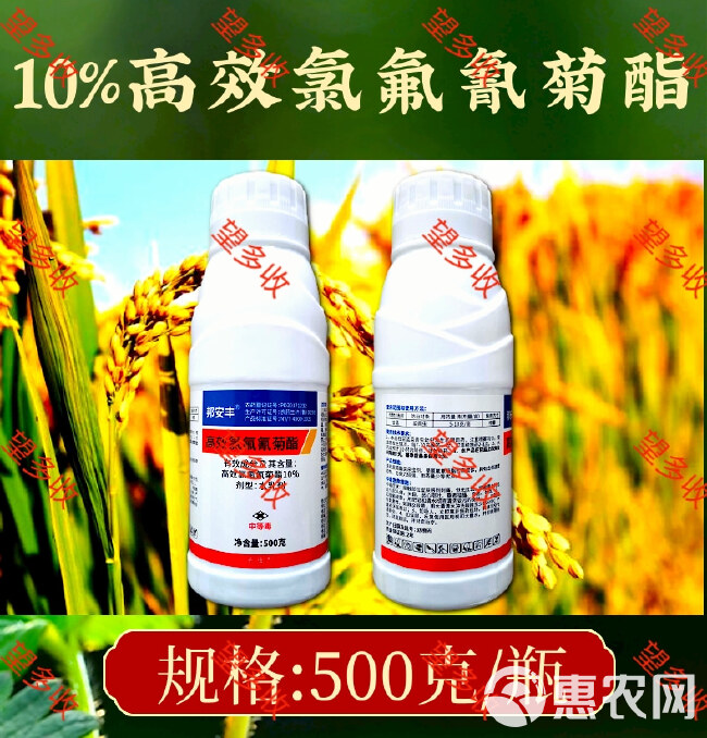 功夫杀虫剂10%高效氯氟氰菊酯地上地下害虫