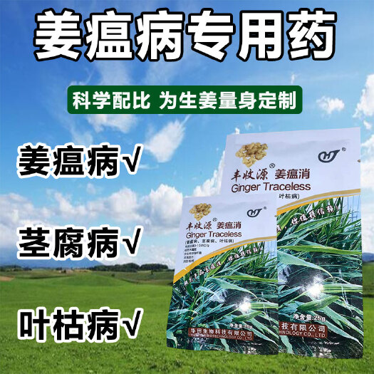 栾川县姜瘟净预防姜瘟病白星病姜腐霉根腐病细菌性叶枯病杀菌专用药