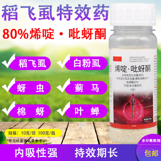 博爱县80%烯啶吡蚜酮水稻稻飞虱农药杀虫剂水稻专用杀虫