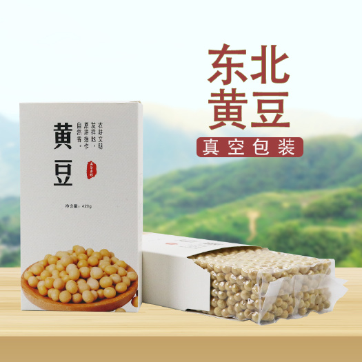 宁陵县东北黄豆打豆浆专用非转基因新大豆小农家自种840g生黄豆真空