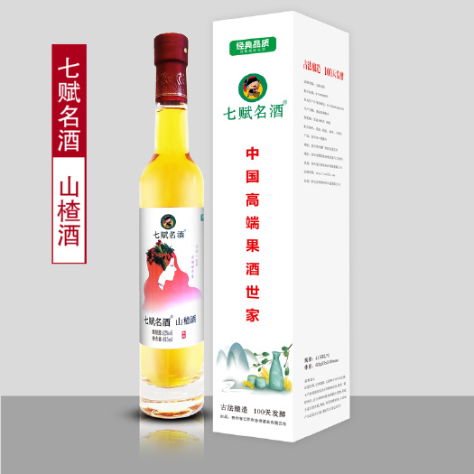 七赋名酒山楂酒12度水果酒415ML花果酒