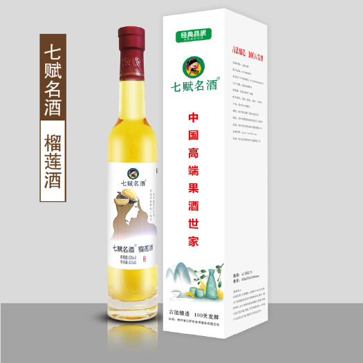 怀化七赋名酒榴莲酒12度水果酒415ML花果酒