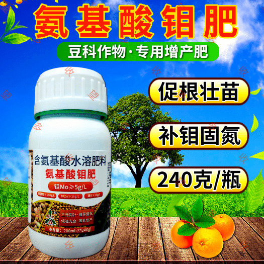 潍坊奥丰氨基酸钼肥 促芽促花籽粒饱满固氮增产花生豆科专用增产肥