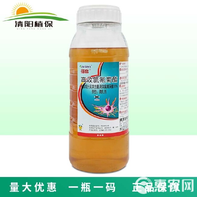 三农强高10%高效氯氰菊酯菜青虫农药农用杀虫剂