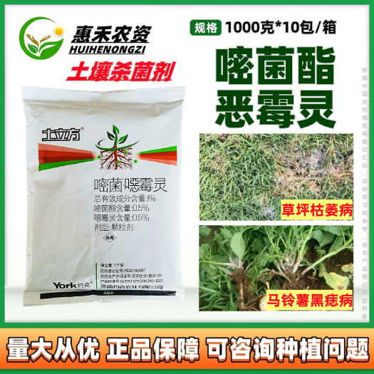 太和县济南约克土立方撒施宝嘧菌酯噁恶霉灵枯萎黑痣病重茬根腐土传病害