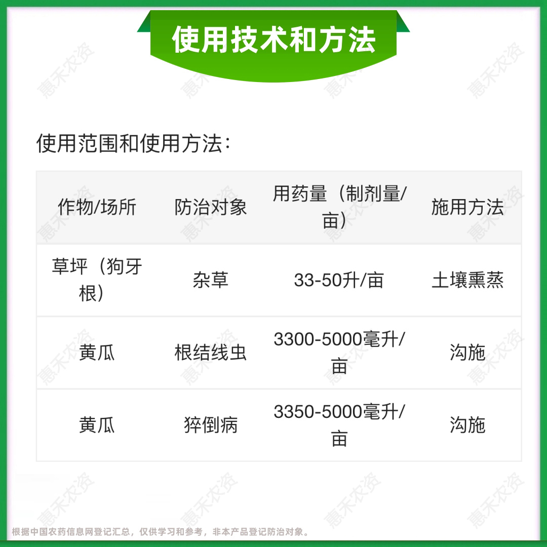 利民沃野 42%威百亩大棚土壤熏蒸剂土壤黄瓜除根结线虫地下杀