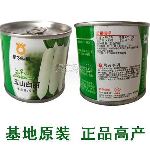 韩国世农玉山白丽白萝卜种子耐寒白萝卜种子秋冬播耐运输