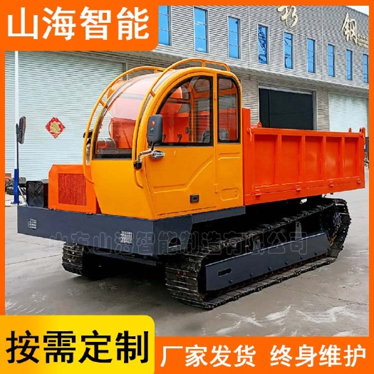 嘉祥县爬山虎履带运输车 多功能全装卸车农用果园拖拉机山地自卸