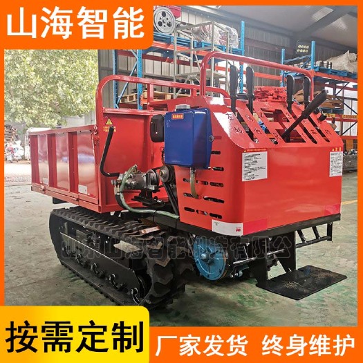 嘉祥县履带运输车厂家1.5吨2T3吨多型号全地形爬山虎手扶座驾农用