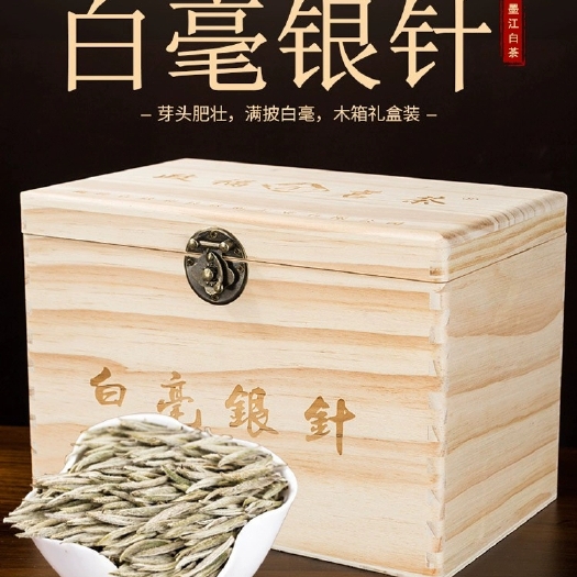 昆明云南茶农自产自销2023年头春荒野白毫银针单芽白茶500克茶