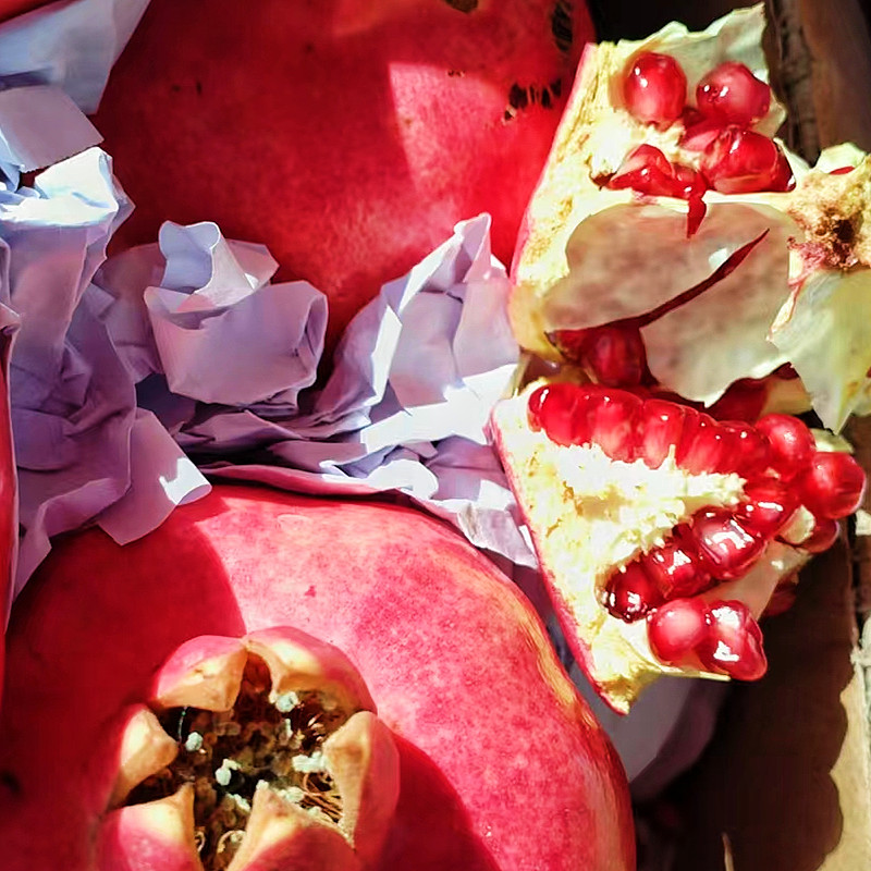 新疆石榴和田包邮批发喀什当季新鲜水果硬籽酸甜石榴