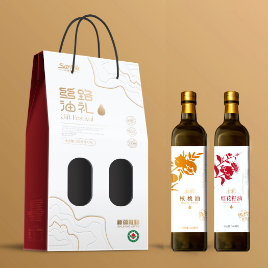 乌鲁木齐有机核桃油有机红花籽油礼盒新疆贴牌代工加工OEM定制货源厂家