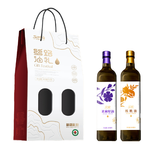 乌鲁木齐有机核桃油有机亚麻籽油礼盒新疆贴牌代工加工OEM定制货源厂家