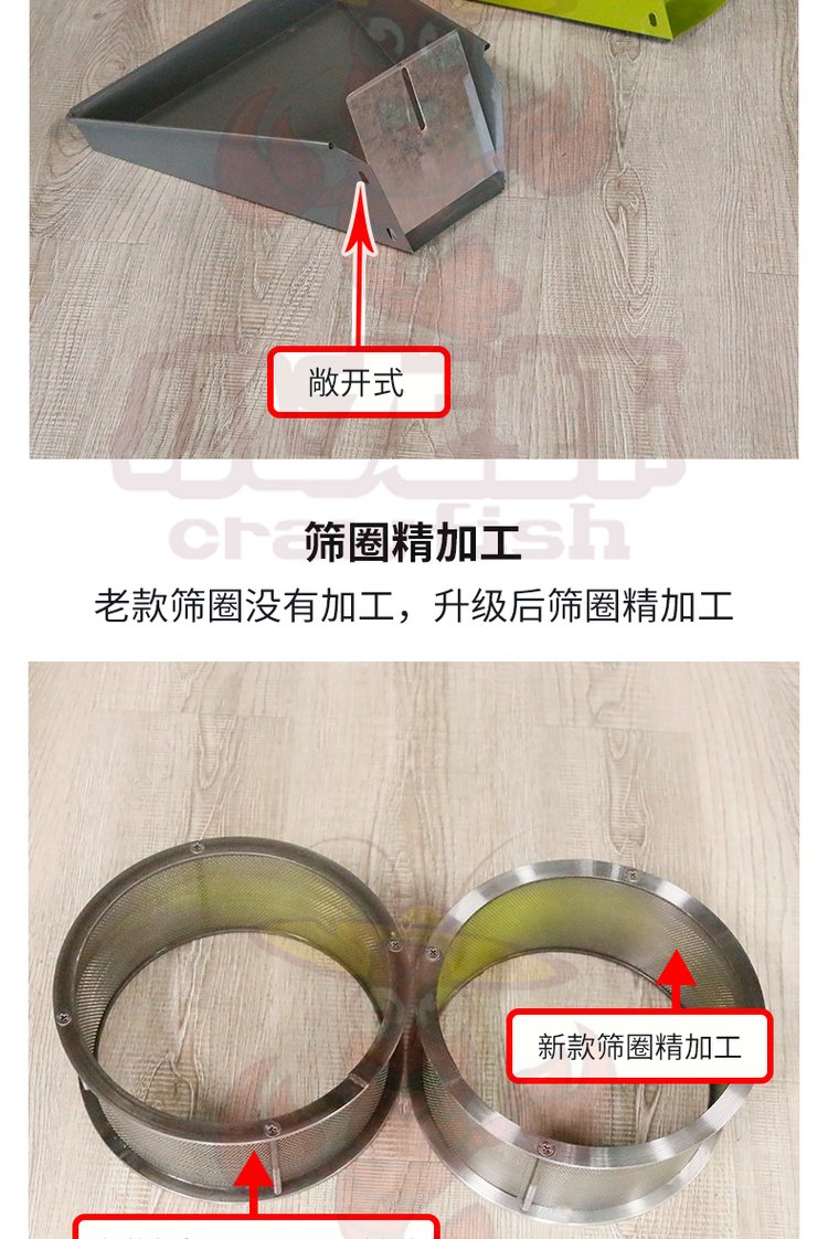 小龍蝦牌粉碎機40配21型碾米粉碎組合機家用打米機小型精米機