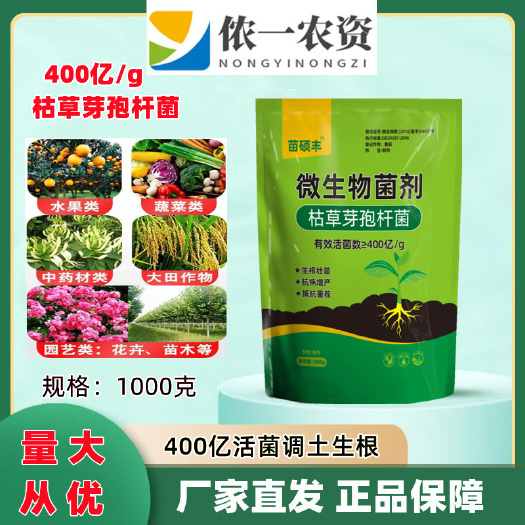 潍坊枯草芽孢杆菌  400亿枯草 调土生根改土 黄叶根腐灌根
