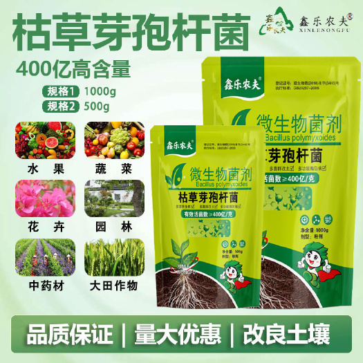潍坊枯草芽孢杆菌400亿 防治根腐姜瘟疮痂死颗烂苗调节土壤板结