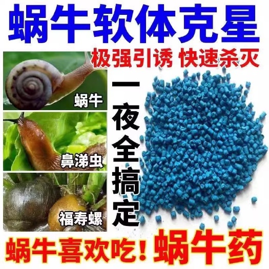 6%四聚乙醛蜗牛杀蜗牛蜗牛药鼻涕虫药颗粒剂杀虫剂